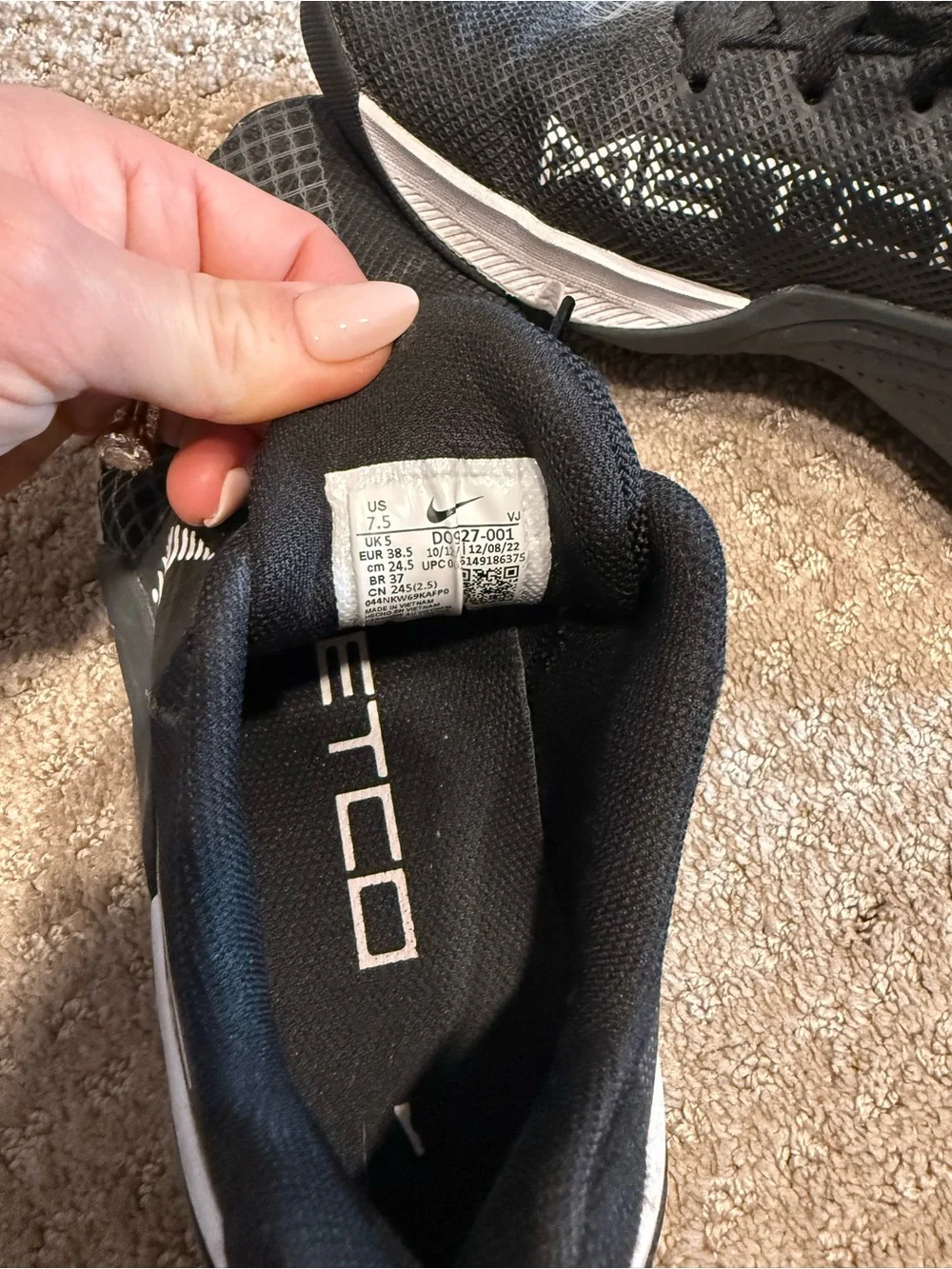 Nike Metcon Hyperlift shoes, size 7.5 women's